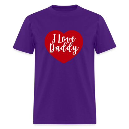 I Love Daddy Unisex Play Tee (Colors) - purple