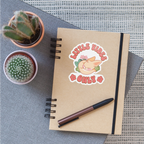 Little Vibes Only Vinyl Sticker - white matte