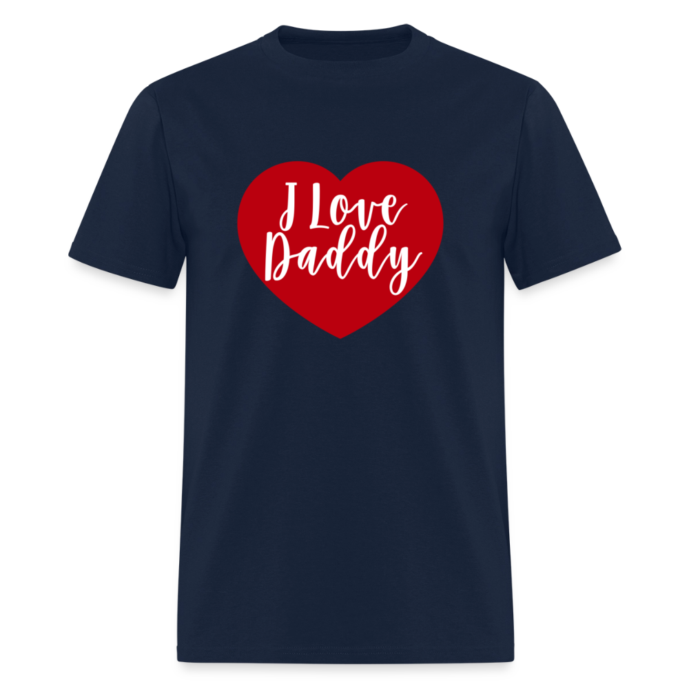 I Love Daddy Unisex Play Tee (Colors) - navy