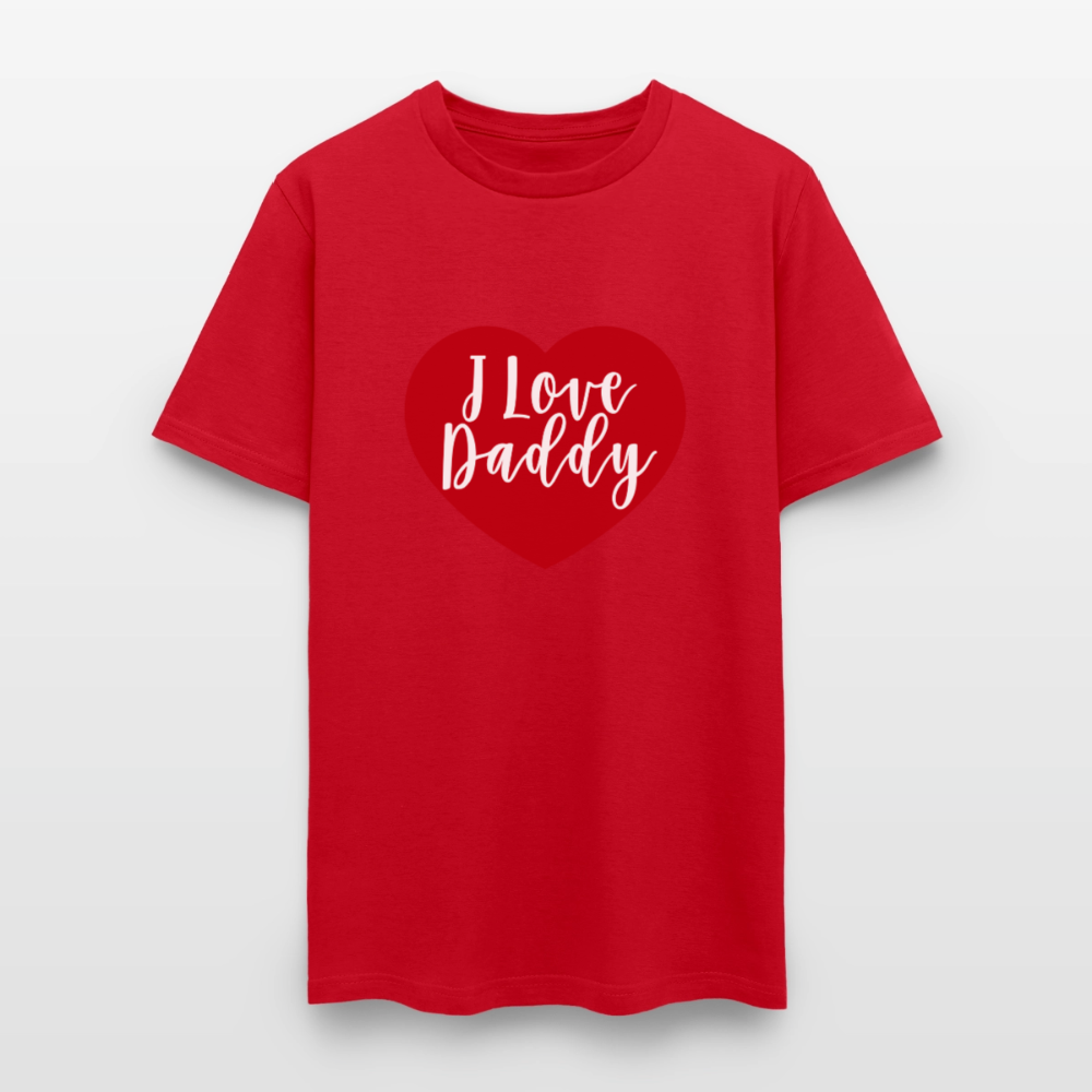 I Love Daddy Unisex Play Tee (Colors) - red