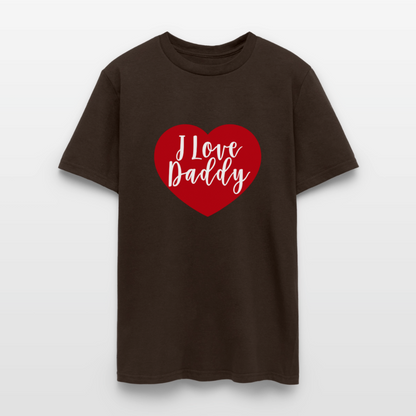 I Love Daddy Unisex Play Tee (Colors) - brown