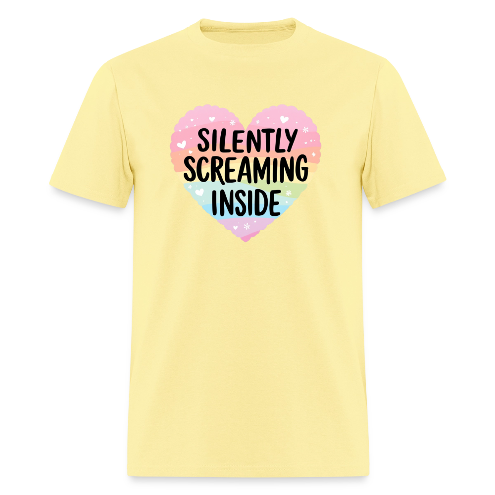 Silently Screaming Unisex Play Tee - cornsilk