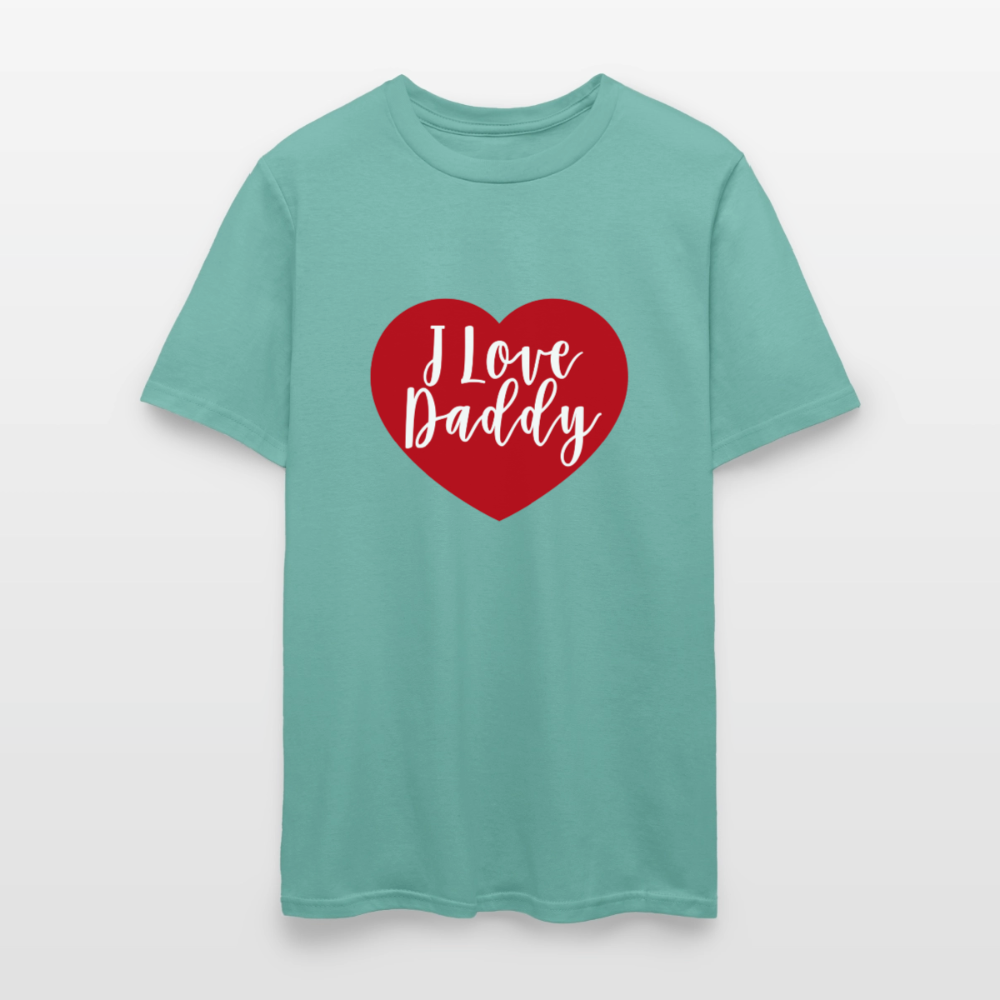 I Love Daddy Unisex Play Tee (Colors) - aquatic