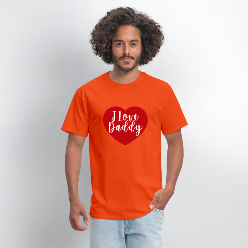 I Love Daddy Unisex Play Tee (Colors) - orange