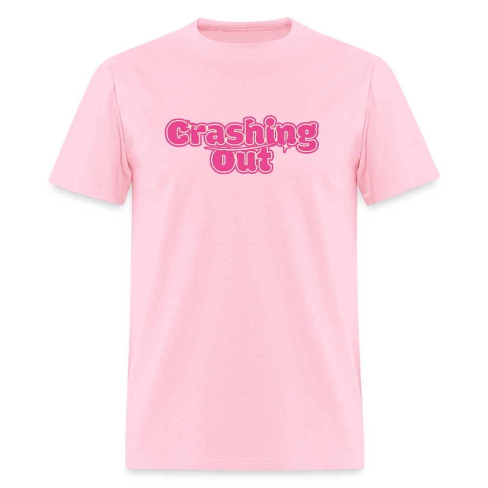 Crashing Out Unisex Play Tee - pink
