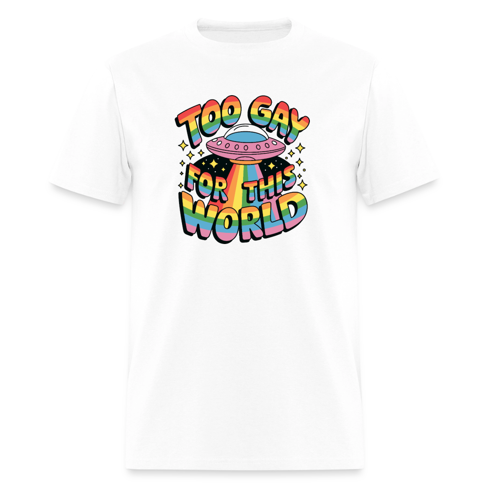 Too Gay Unisex Play Tee (Colors) - white