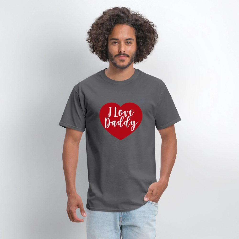I Love Daddy Unisex Play Tee (Colors) - charcoal