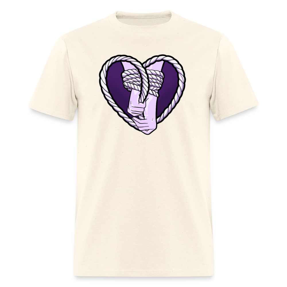 Heartbound Rope Bunny  Unisex Play Tee - sweet cream heather