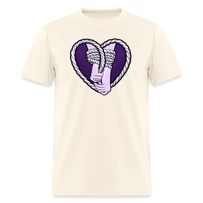 Heartbound Rope Bunny  Unisex Play Tee - sweet cream heather