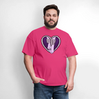 Heartbound Rope Bunny  Unisex Play Tee - fuchsia