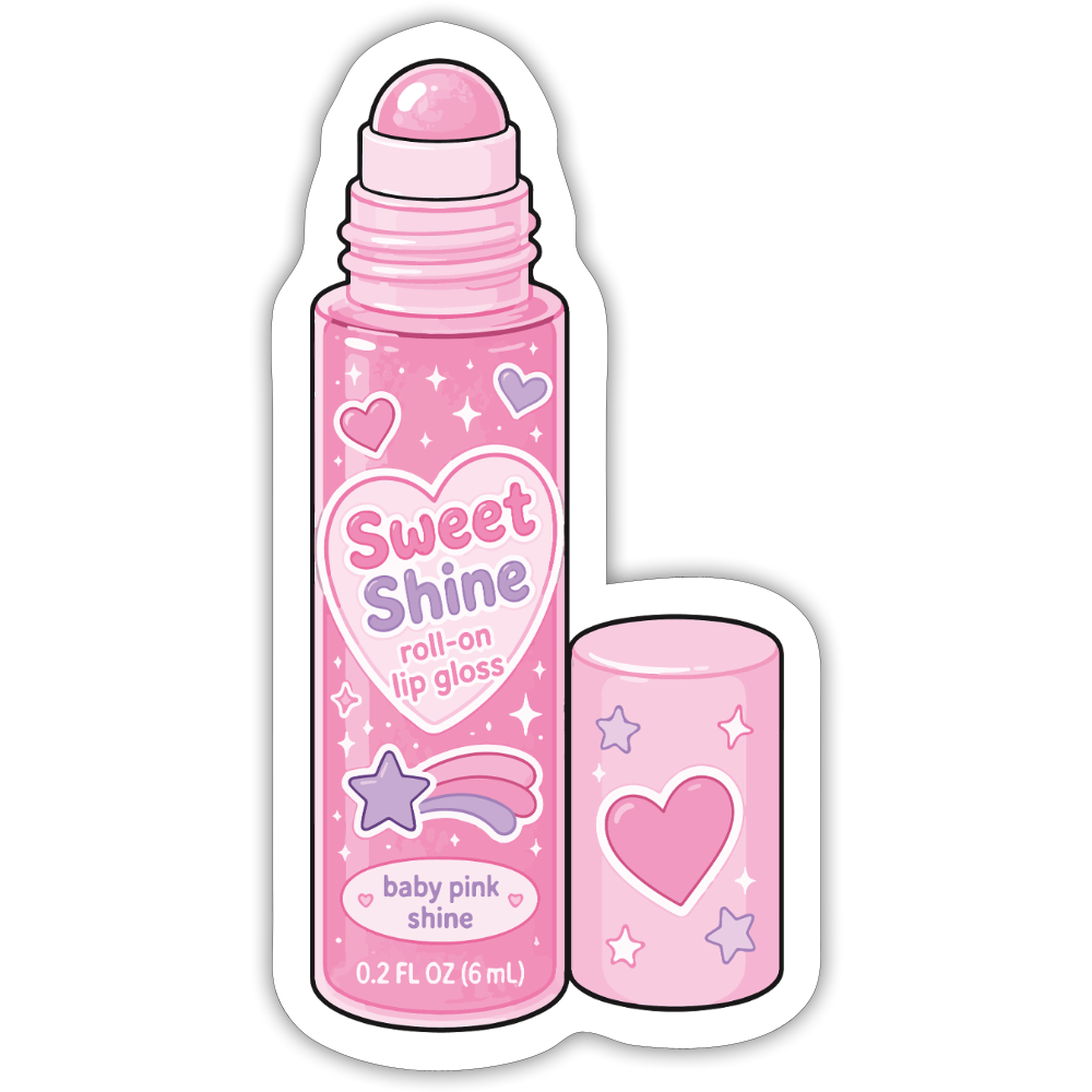 Sweet Shine Gloss Sticker - white matte