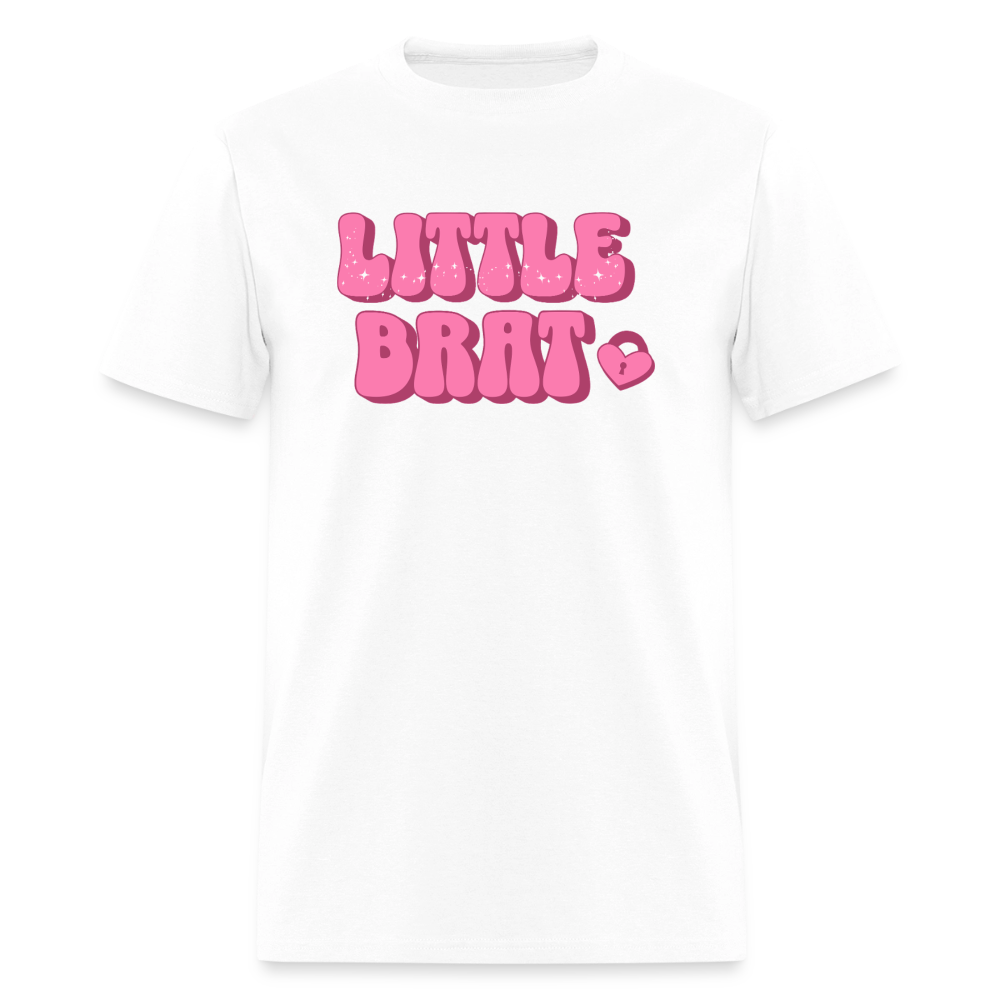 Little Brat Unisex Play Tee - white
