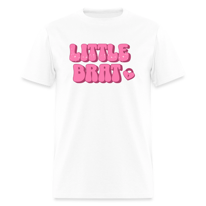Little Brat Unisex Play Tee - white