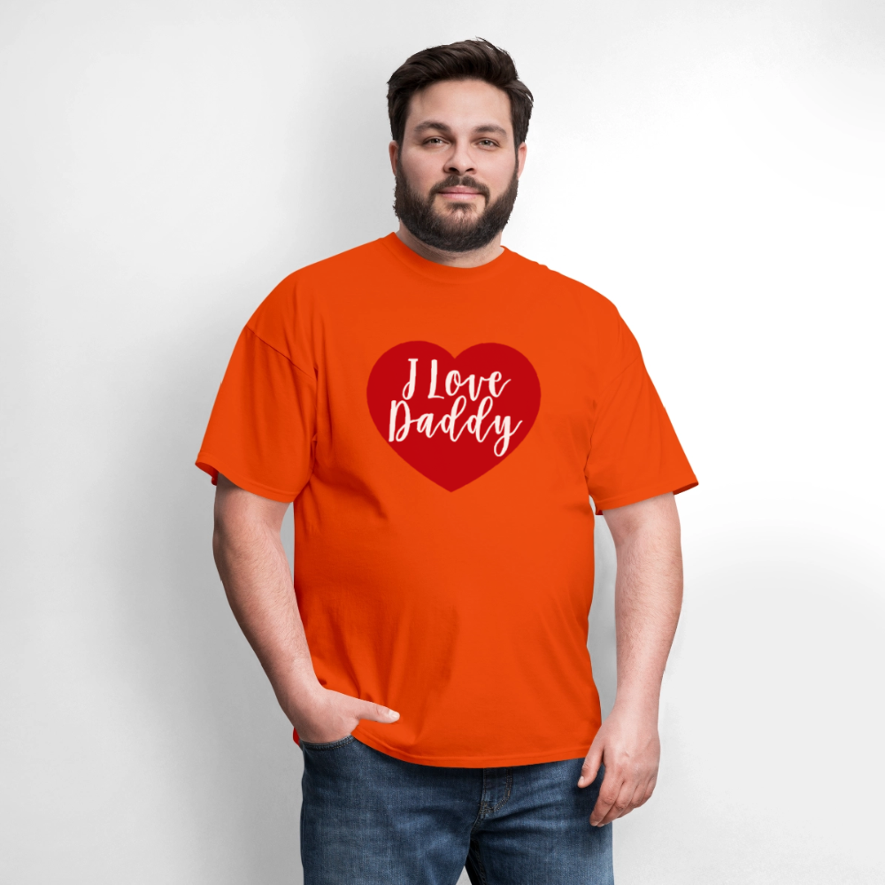 I Love Daddy Unisex Play Tee (Colors) - orange