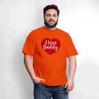 I Love Daddy Unisex Play Tee (Colors) - orange