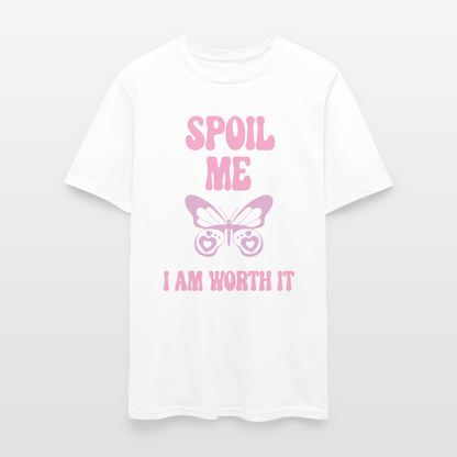 Spoil Me Unisex Play Tee - white