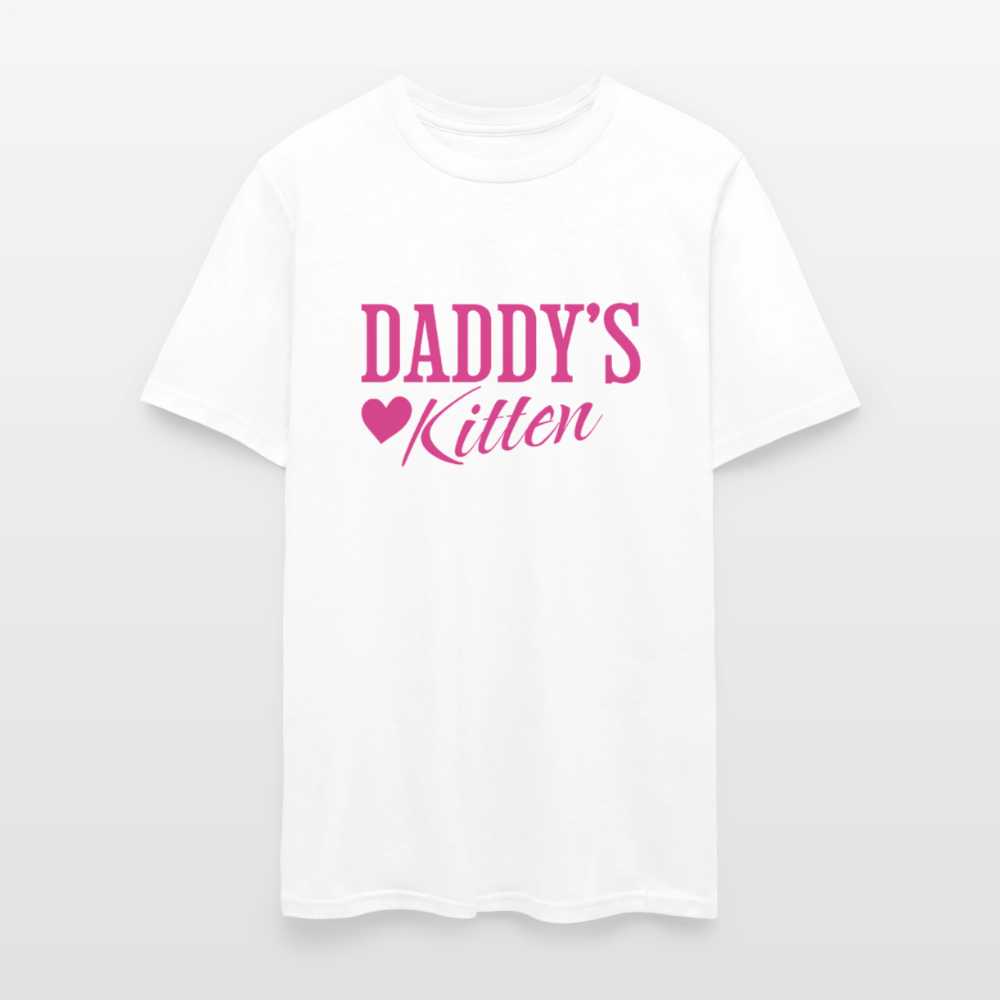 Daddy's Kitten Unisex Play Tee - white