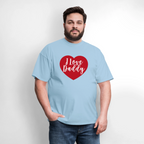 I Love Daddy Unisex Play Tee (Colors) - powder blue