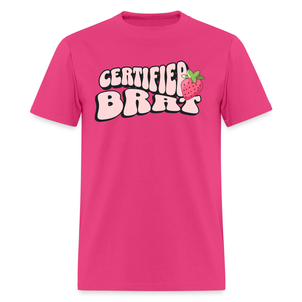 Certified Brat Unisex Play Tee (Colors) - fuchsia