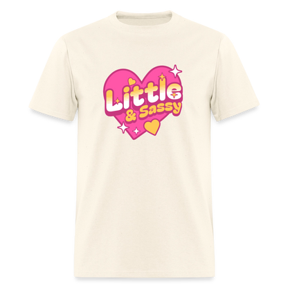 Little & Sassy Unisex Play Tee (Colors) - sweet cream heather
