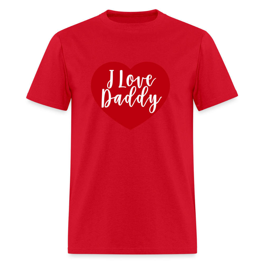 I Love Daddy Unisex Play Tee (Colors) - red