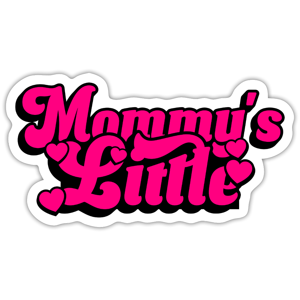 Mommy's Little Pink Vinyl Sticker - white matte