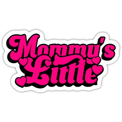Mommy's Little Pink Vinyl Sticker - white matte