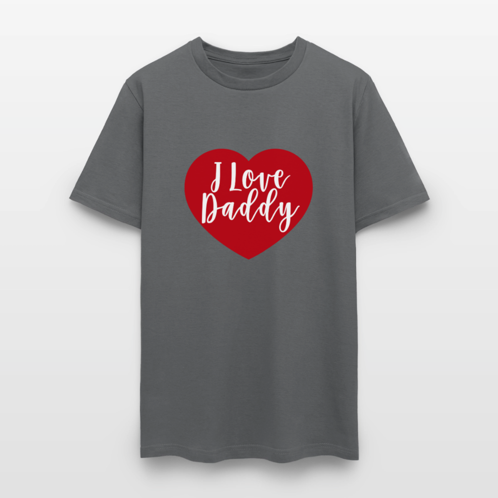 I Love Daddy Unisex Play Tee (Colors) - charcoal