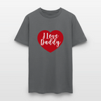 I Love Daddy Unisex Play Tee (Colors) - charcoal