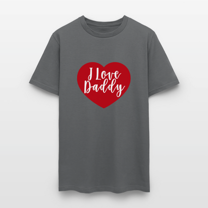 I Love Daddy Unisex Play Tee (Colors) - charcoal