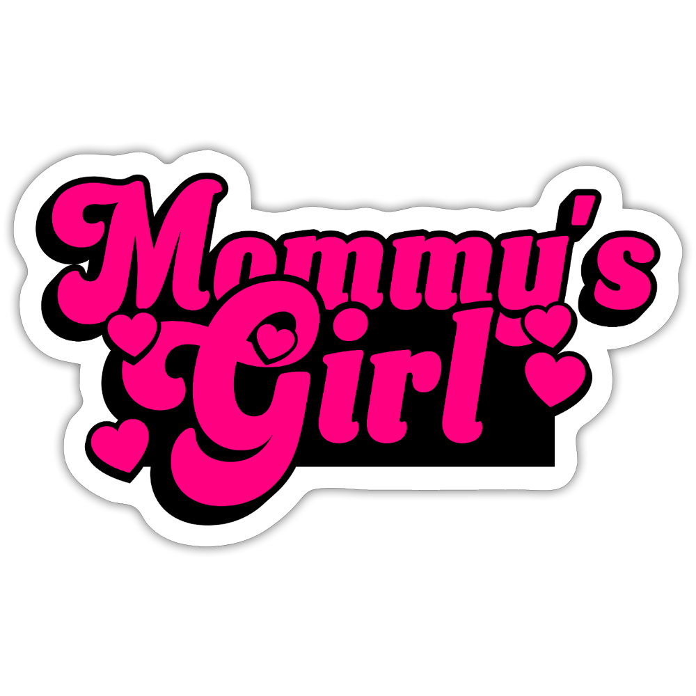 Mommy's Girl pink Vinyl Sticker - white matte
