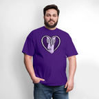 Heartbound Rope Bunny  Unisex Play Tee - purple