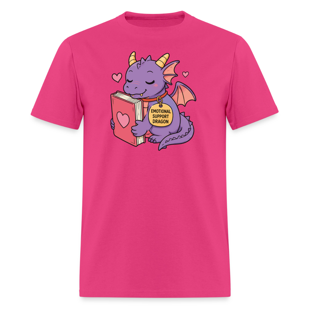 Emotional Support Dragon Unisex Play Tee - fuchsia