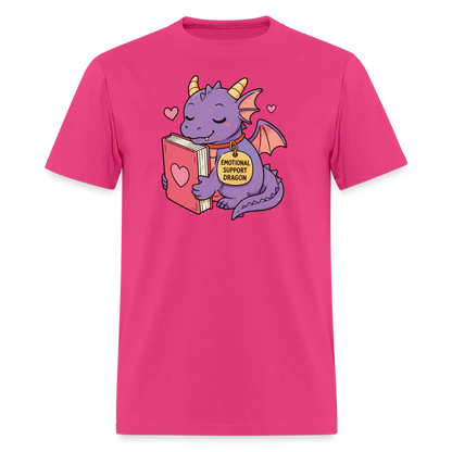 Emotional Support Dragon Unisex Play Tee - fuchsia