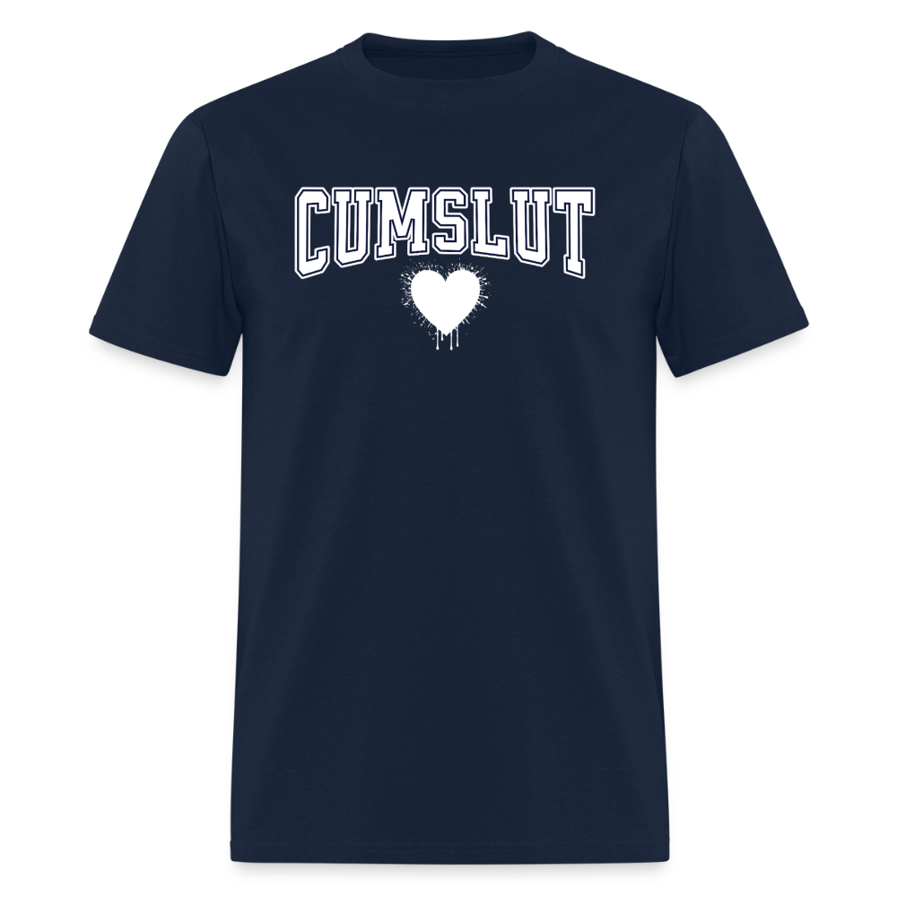 Cumslut Varsity Unisex Play Tee (Colors) - navy