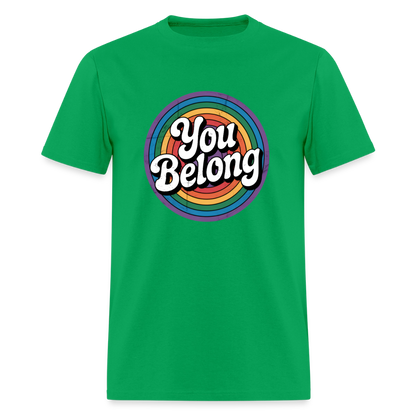You Belong Pride Unisex Play Tee (Colors) - bright green