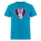 Heartbound Rope Bunny  Unisex Play Tee - turquoise