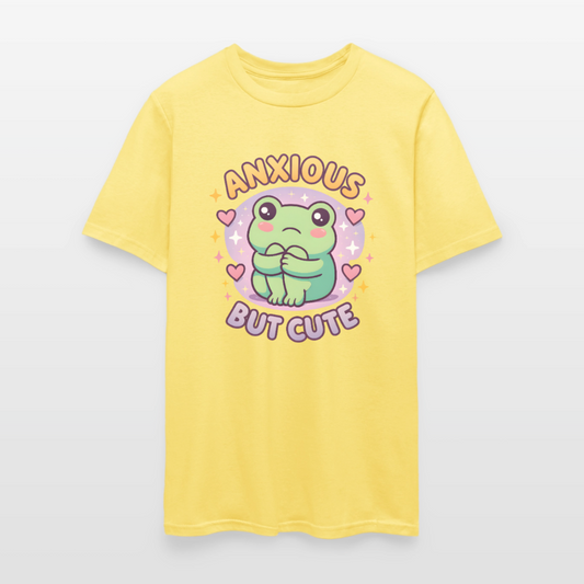 Anxious But Cute Unisex Play Tee - cornsilk
