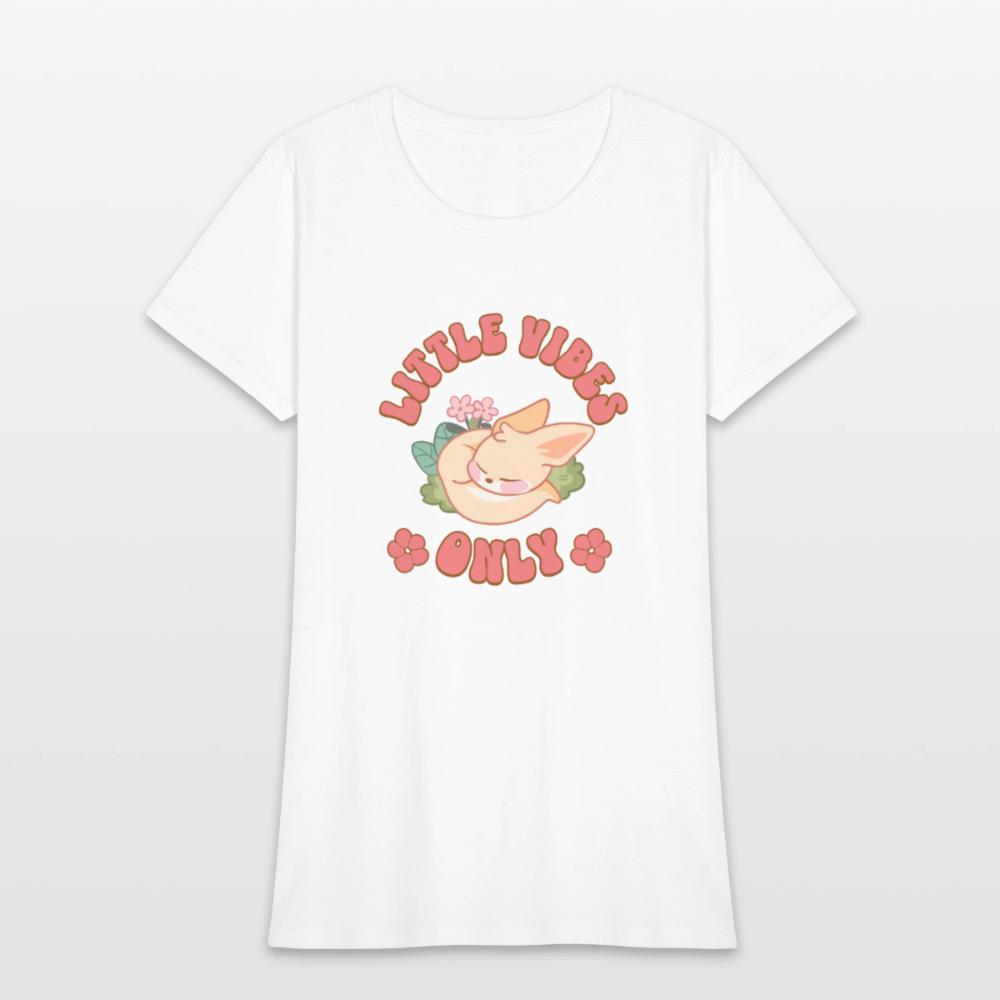 Little Vibes Only Fennec Soft Play Tee - white
