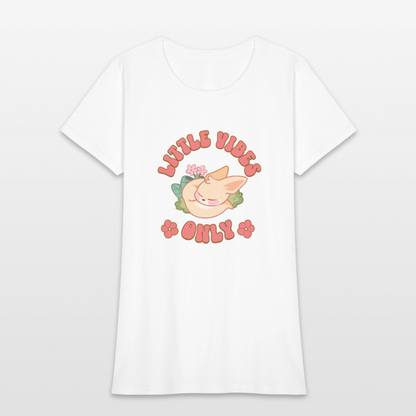 Little Vibes Only Fennec Soft Play Tee - white