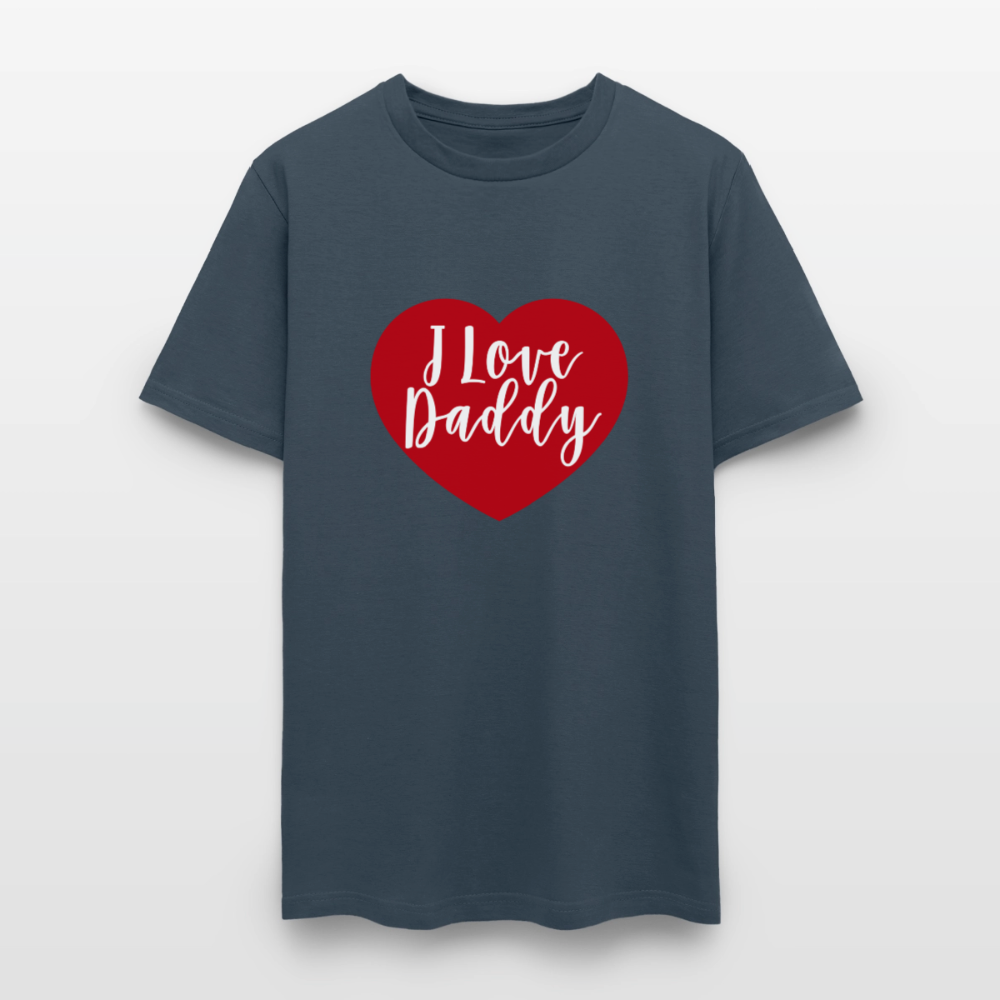 I Love Daddy Unisex Play Tee (Colors) -  blue dusk