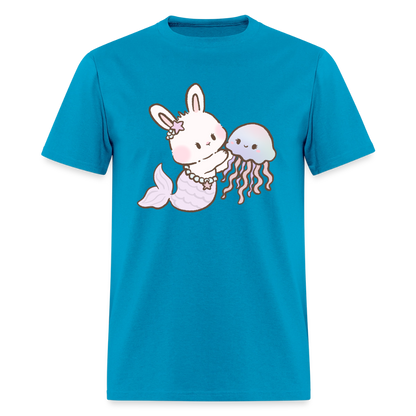 Mermaid BunBun Unisex Play Tee (Colors) - turquoise