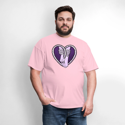 Heartbound Rope Bunny  Unisex Play Tee - pink