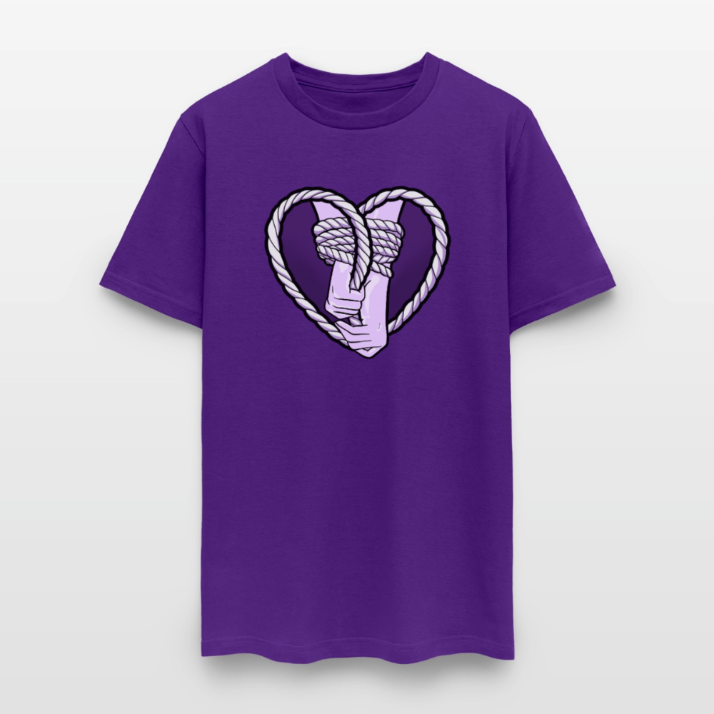 Heartbound Rope Bunny  Unisex Play Tee - purple