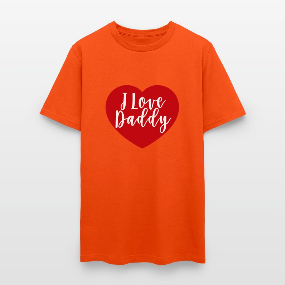 I Love Daddy Unisex Play Tee (Colors) - orange