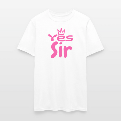 Yes Sir Unisex Play Tee (Colors) - white