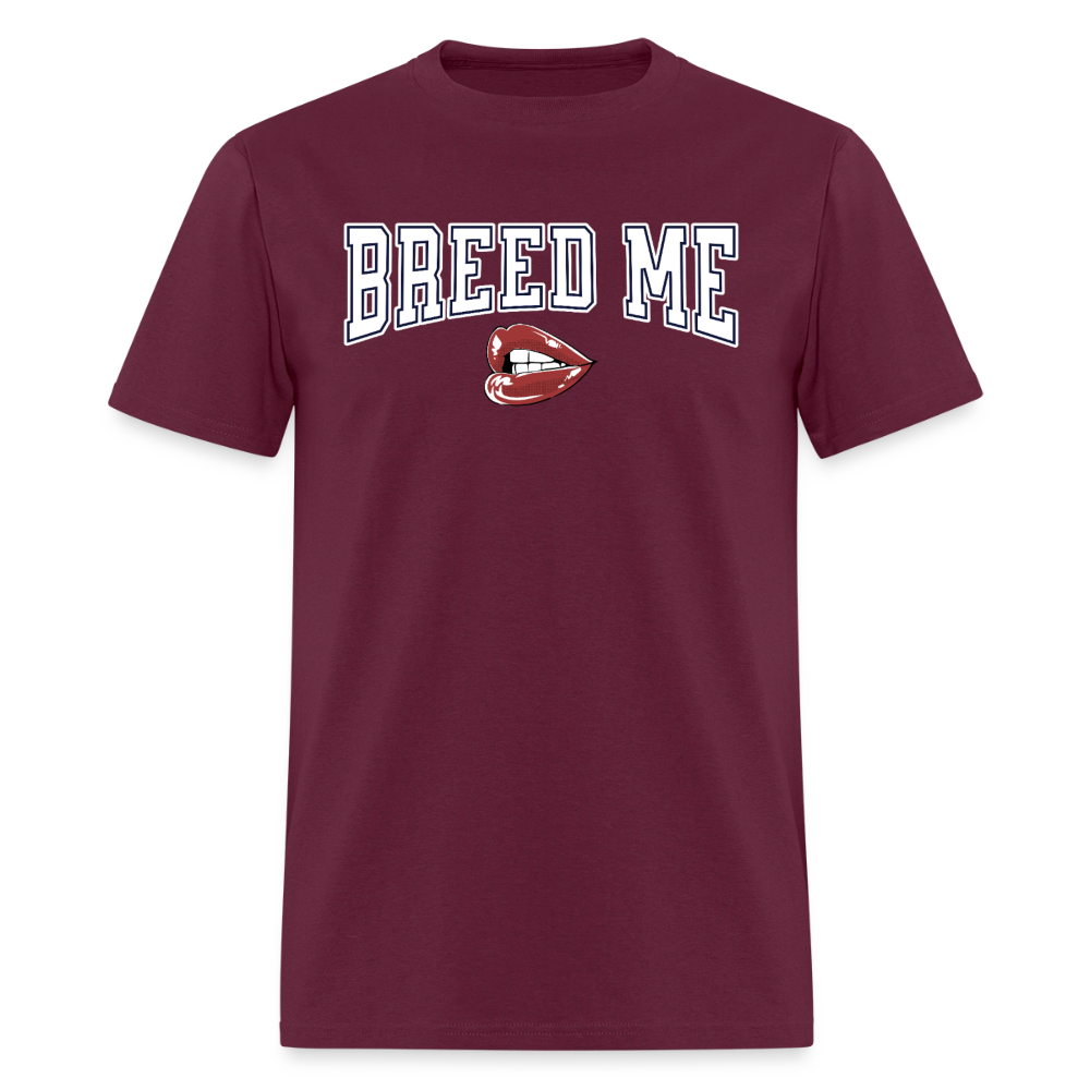 Breed Me Unisex Play Tee (Colors) - burgundy