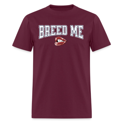 Breed Me Unisex Play Tee (Colors) - burgundy