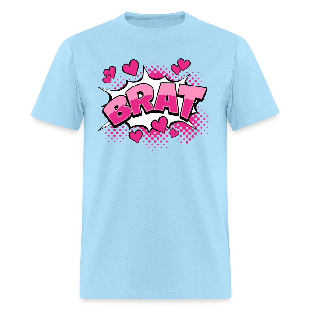 Comic Style Brat Unisex Play Tee (Colors) - powder blue