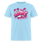 Comic Style Brat Unisex Play Tee (Colors) - powder blue